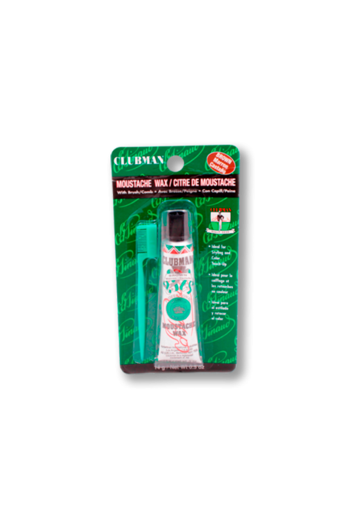 Clubman mustache wax brown 14g v obchode Beautydepot