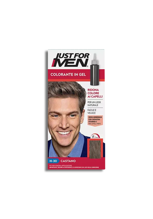 Šampón na zakrytie sivých vlasov farba svetlo stredne hnedá Just for men H30 Light Medium Brown