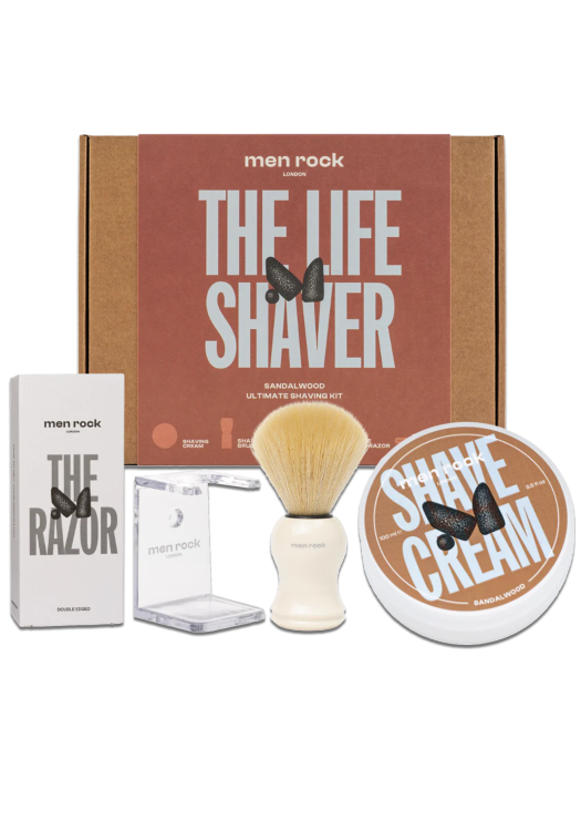 Men Rock kompletná sada na holenie The Life Shaver - Sandalwood