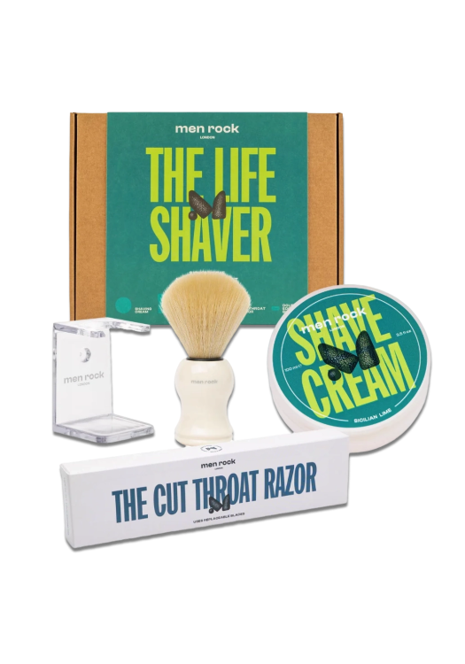 Men Rock kompletná sada na holenie so shavettou The Life Shaver - Sicilian Lime