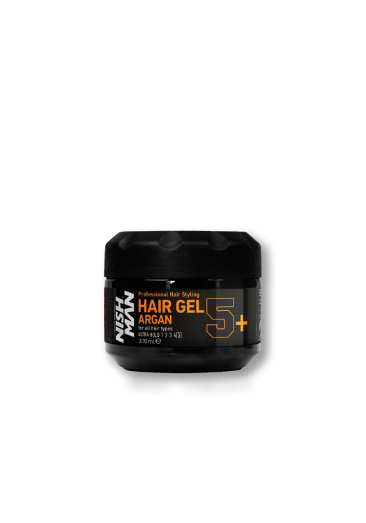 NishMan ultra silný gél na vlasy Argan 5+ 300ml