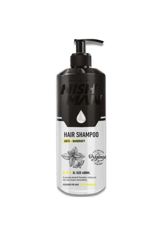 NishMan šampón proti lupinám XL 480 ml