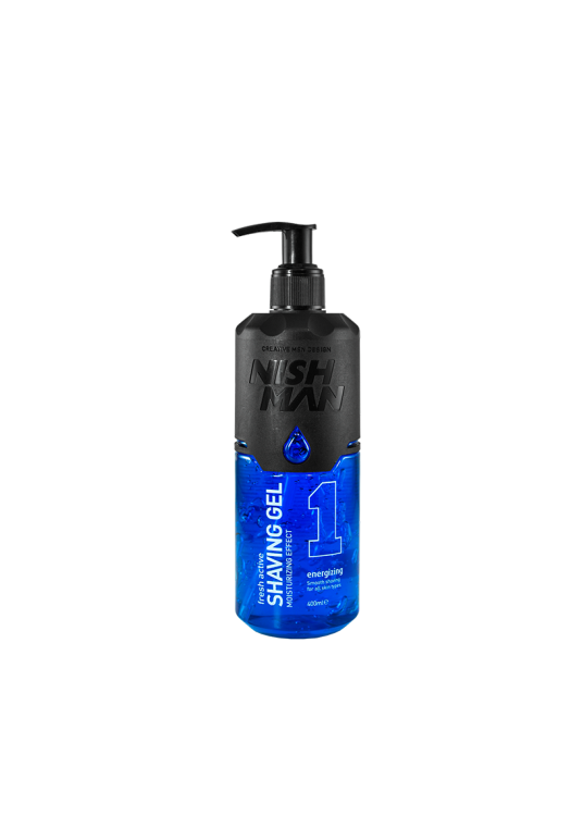 NishMan priehľadný gél na holenie 1 Energising 400ml