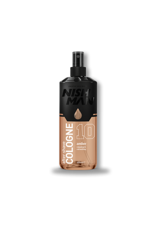 NishMan voda po holení 10 Amber 400ml