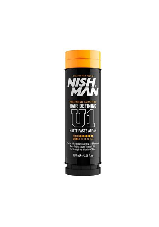 NishMan pasta na vlasy v tube U1 Matte Paste Argan 100ml