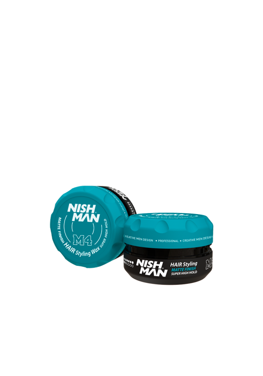 NishMan matný vosk na vlasy M4 Super High Hold 100ml