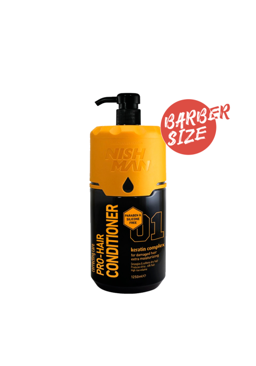 NishMan kondicionér na vlasy s keratínom 01 Pro-Hair 1250ml