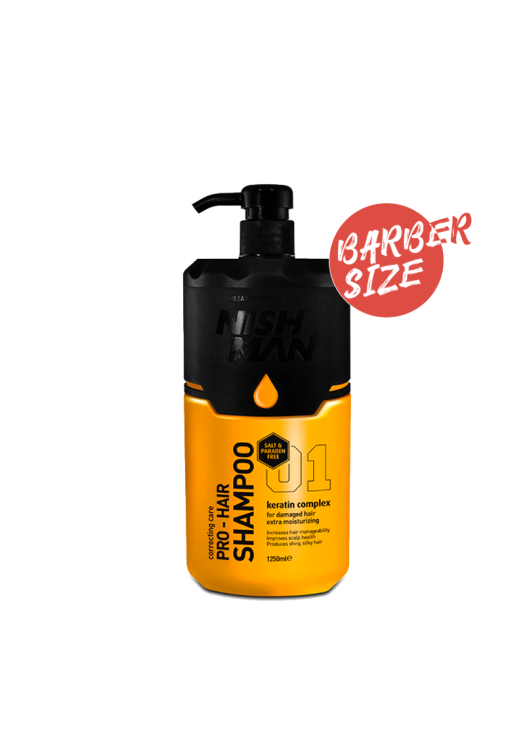 NishMan šampón na vlasy s keratínom 01 Pro-Hair 1250ml