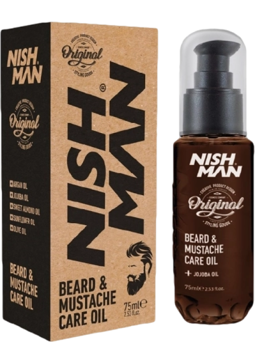 NishMan olej na bradu a fúzy 75ml