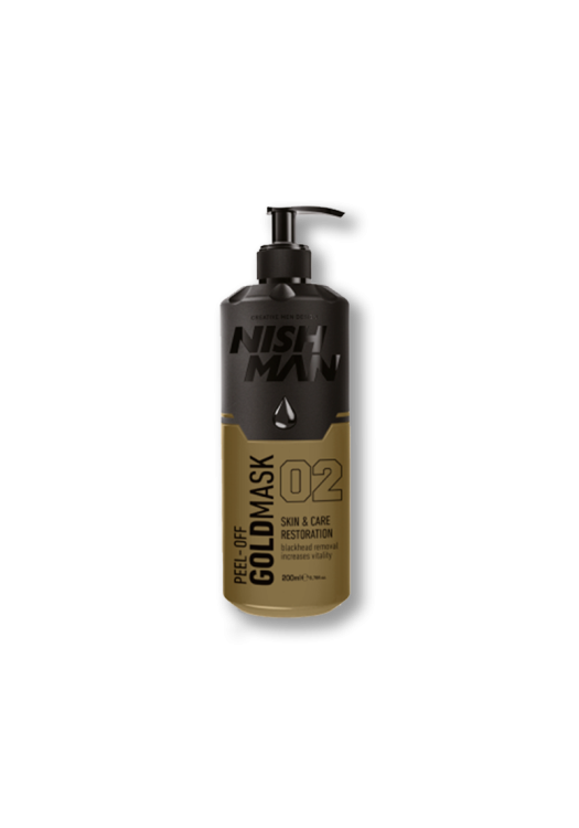 NishMan maska na tvár zlatá Peel Off 200ml