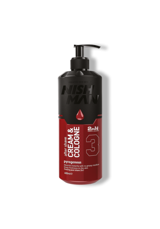 NishMan hydratačný krém-kolínska po holení 3 Pyrogenous 400ml