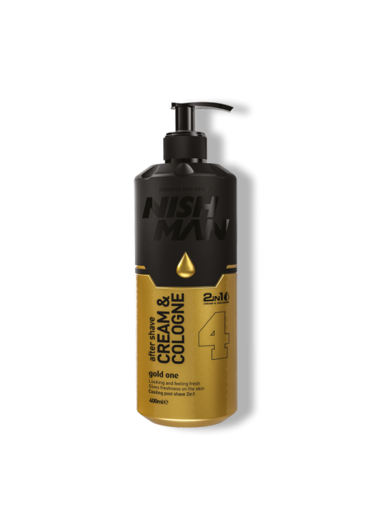 NishMan hydratačný krém-kolínska po holení 4 Gold One 400ml