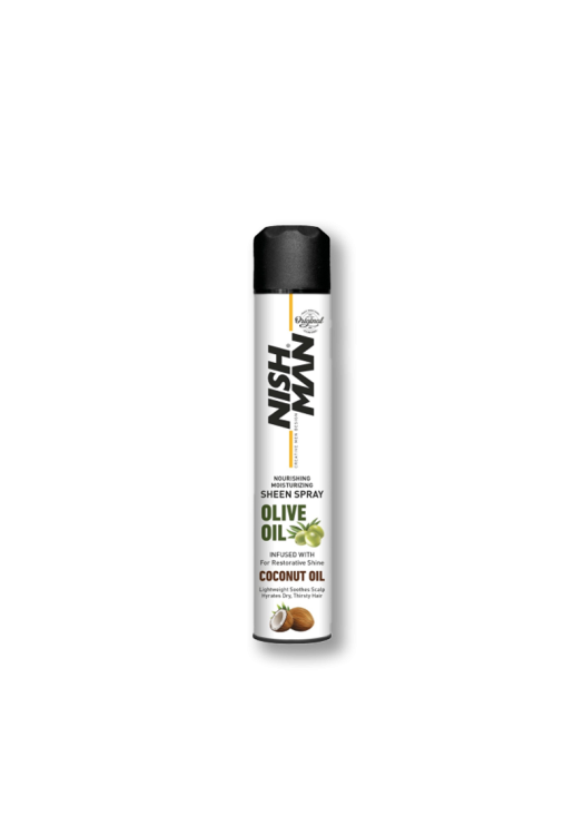 NishMan vyživujúci sprej na lesk vlasov Olive Oil 400ml