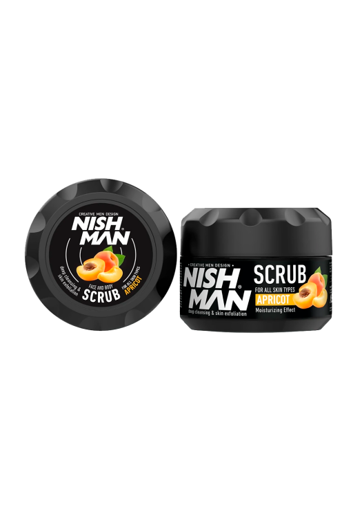 NishMan čistiaci peeling na tvár a telo Apricot 300ml