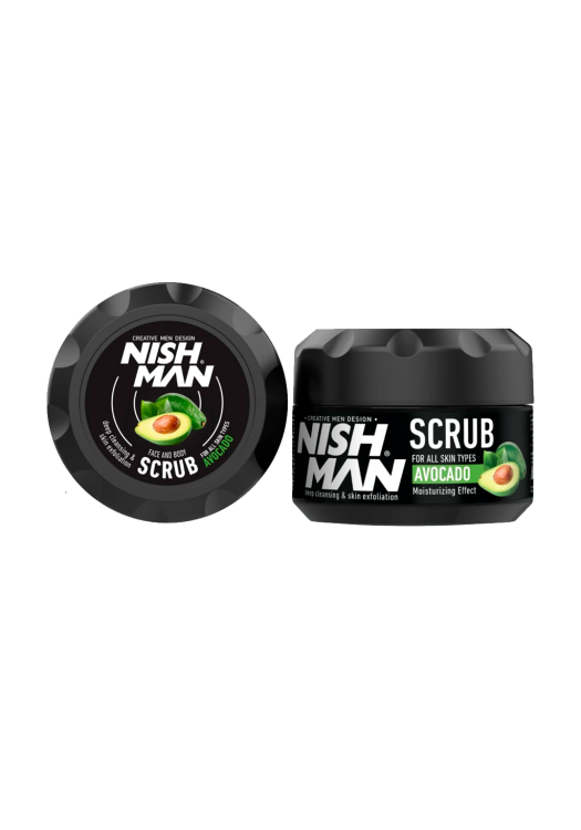 NishMan čistiaci peeling na tvár a telo Avocado 300ml