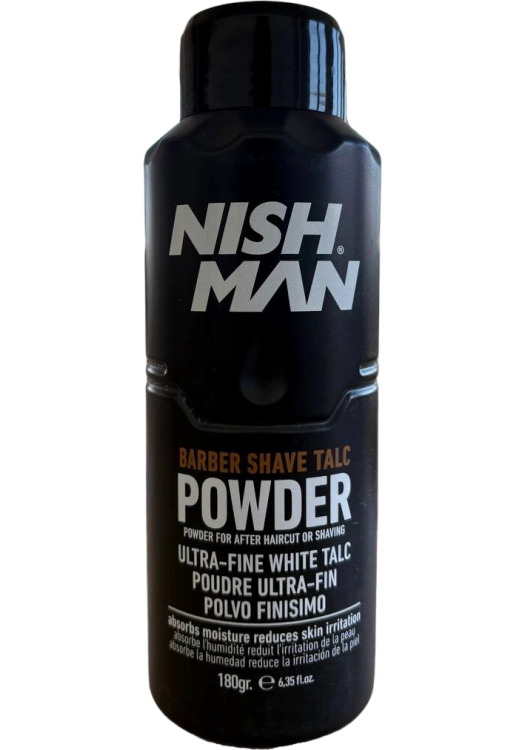 NishMan púder po holení a strihaní 180 g
