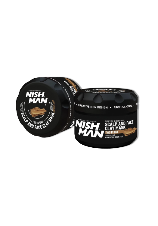 NishMan ílová maska na pokožku hlavy a pleť Two In One 450ml