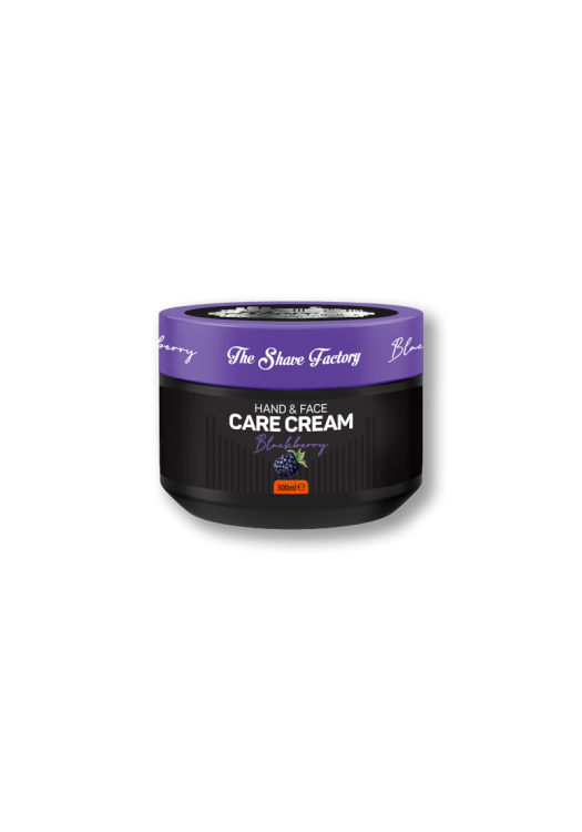 The Shave Factory krém na ruky a tvár s vôňou černíc 300ml