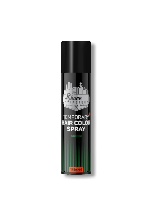 The Shave Factory dočasný farbiaci sprej na vlasy zelený 150ml