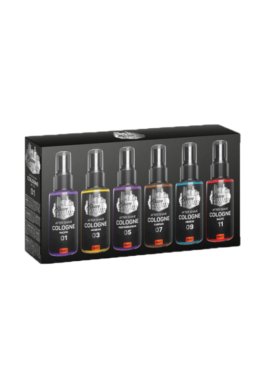 The Shave Factory darčeková sada vôd po holení (6 × 50ml) 01, čierna 