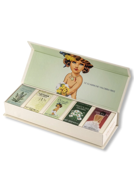 Valobra darčeková sada mydiel Primula 5×45g