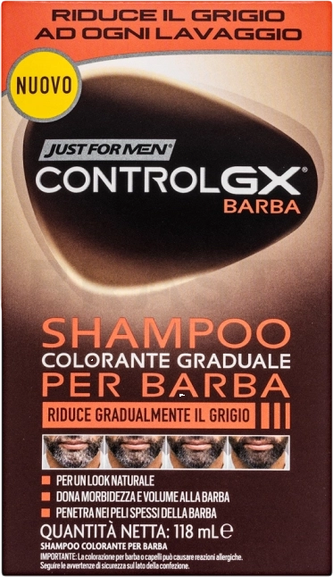 E-shop Just For Men šampón na bradu proti šedinám Control GX 118 ml